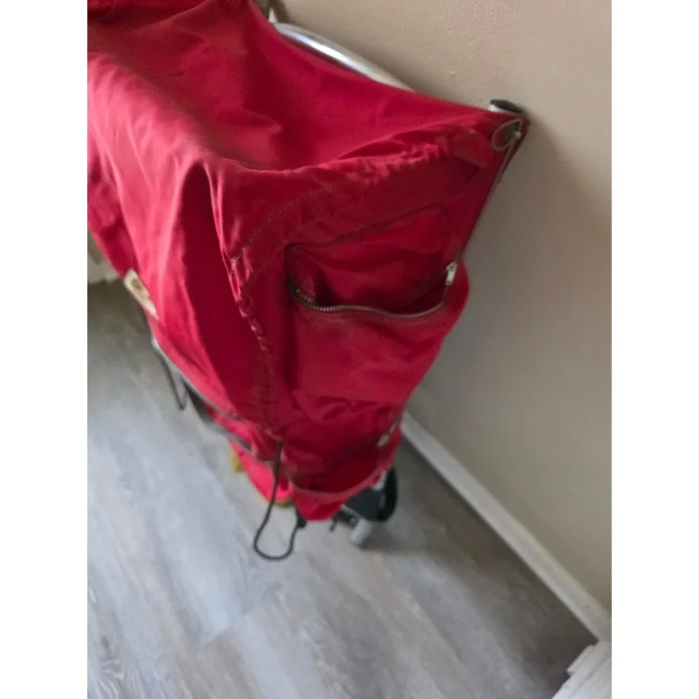 Vintage Kelty Red External Frame Backpack Sierra Club Patch Hiking Camping Bag